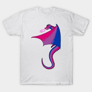 Fly With Pride, Dragon Series - Bisexual T-Shirt